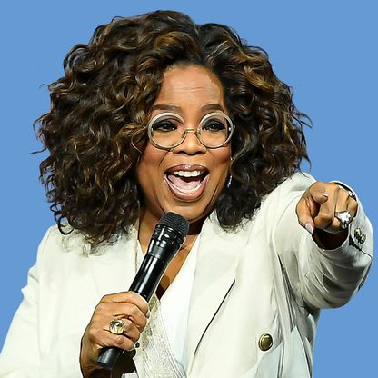 Oprah Winfrey at Her Talk Show